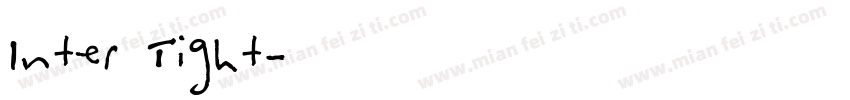 Inter Tight字体转换